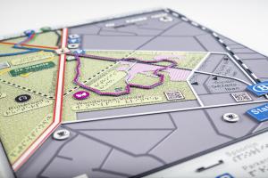 voelbare plattegrond van Vlinderpad De Vroente, Kalmthoutse Heide