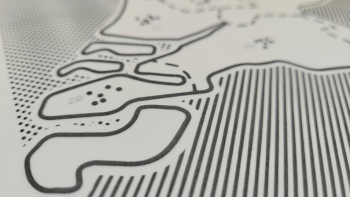 Voelbare tekening topografie Nederland: Zeeland